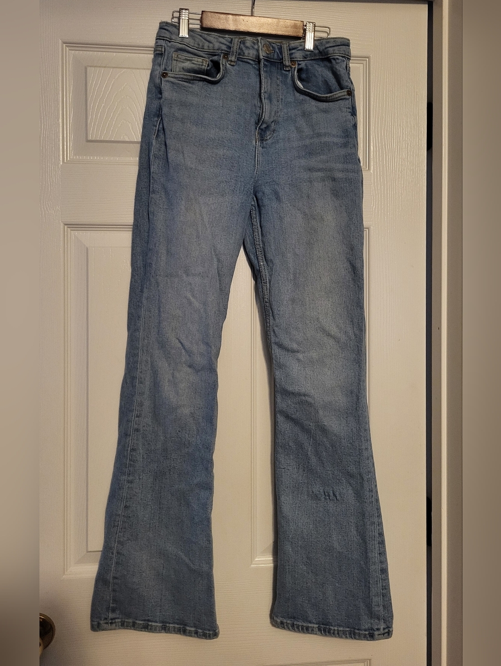 Zara Light Blue Flared Jeans